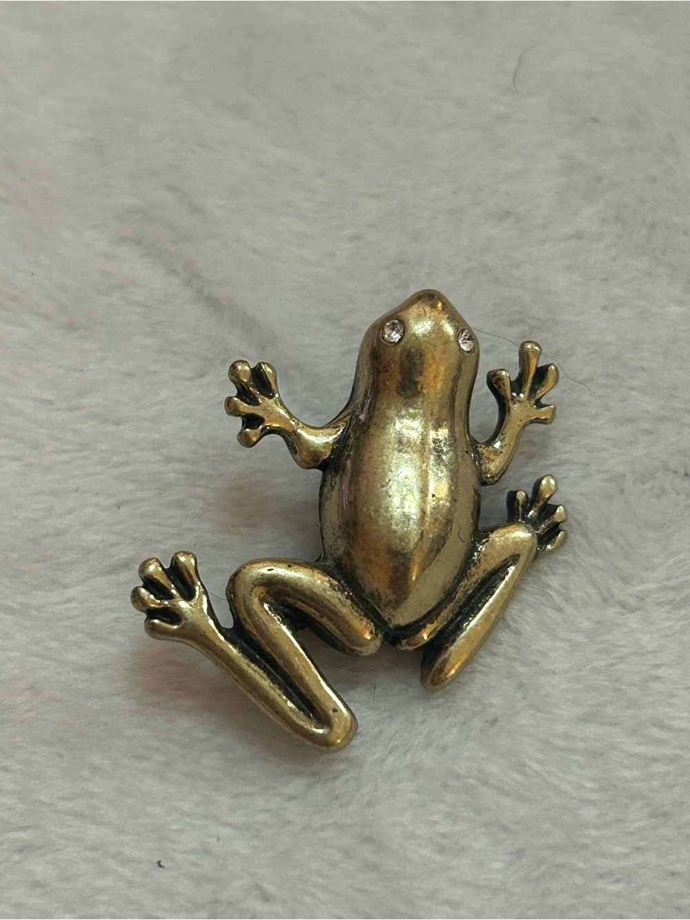 J. Crew Gold Frog Critter Pin Broach